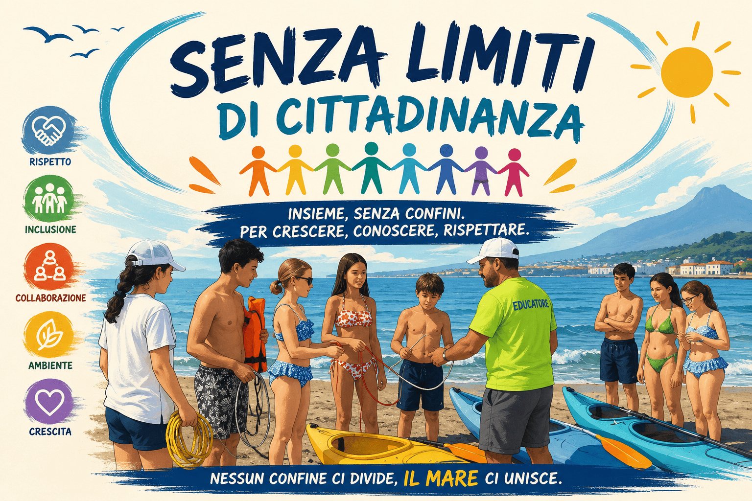 Piano Estate – Senza Limiti di Cittadinanza: un laboratorio tra mare, inclusione e collaborazione