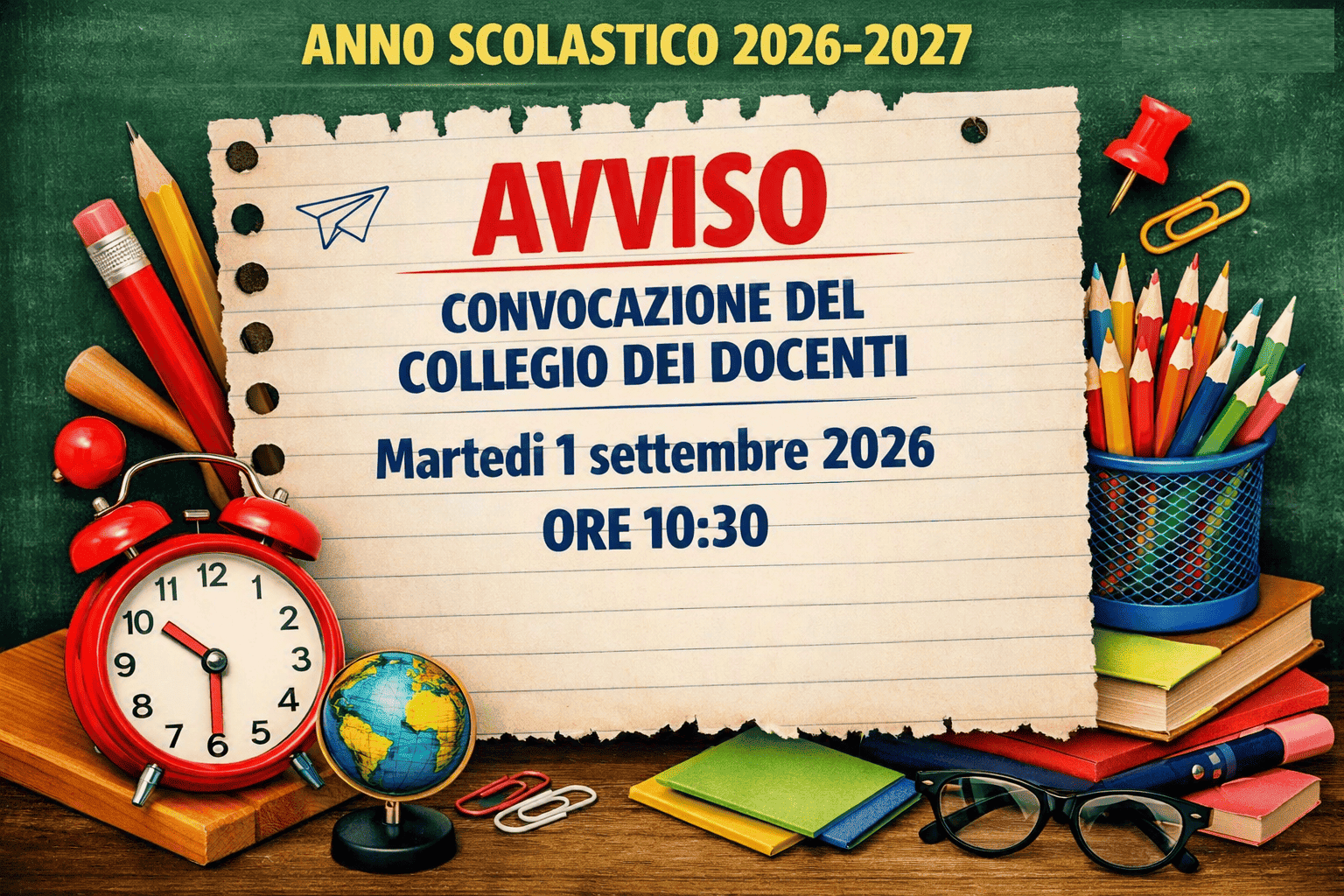 CONVOCAZIONE COLLEGIO DEI DOCENTI